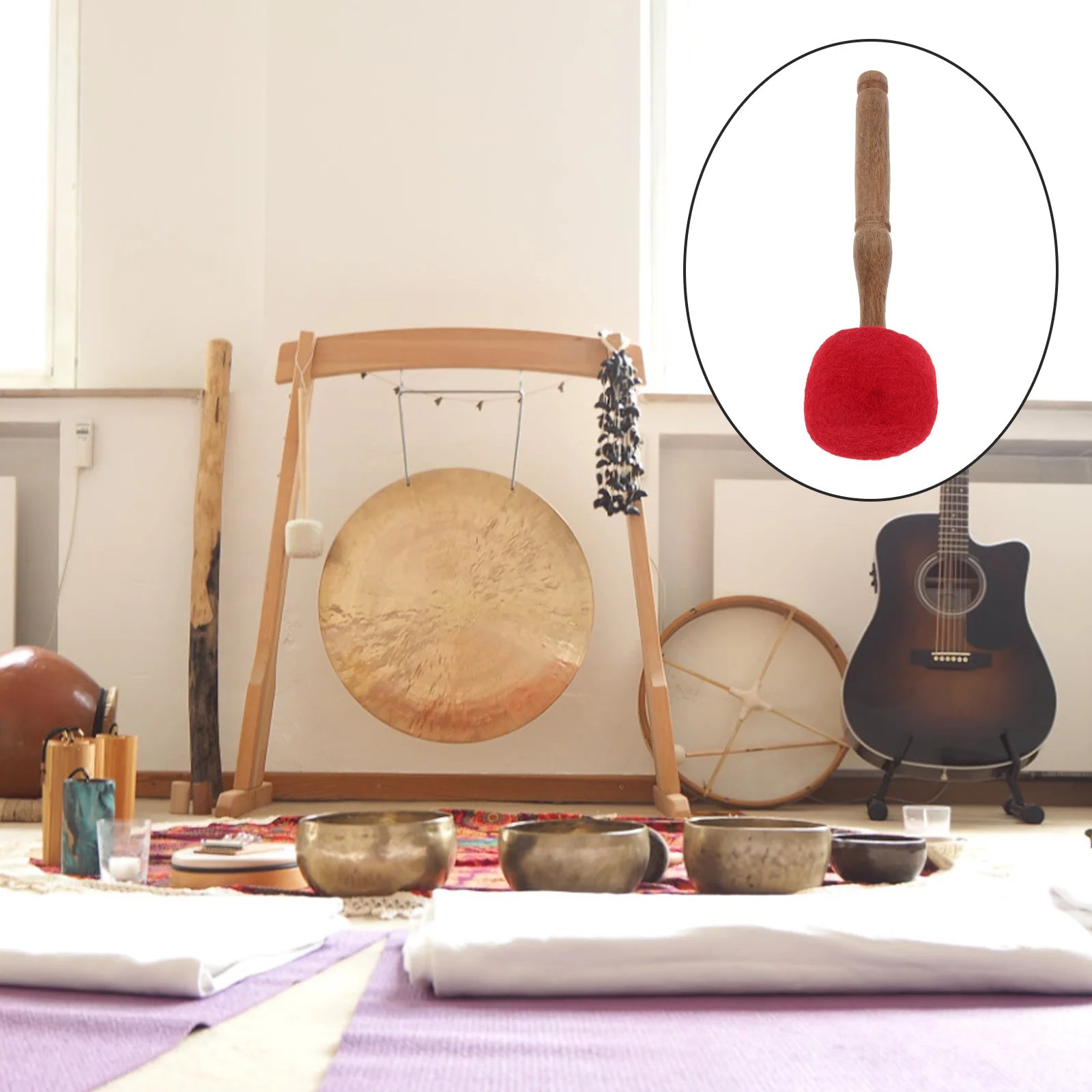 Wooden Singing Bowl Mallet 23Cm With Wool Felt Head For Meditation Yoga Music Bowl Accessories Tibetan Drum Striker Percussion 
Wooden Singing Bowl Mallet 23Cm With Wool Felt Head For Meditation Yoga Music Bowl Accessories Tibetan Drum Striker Percussion