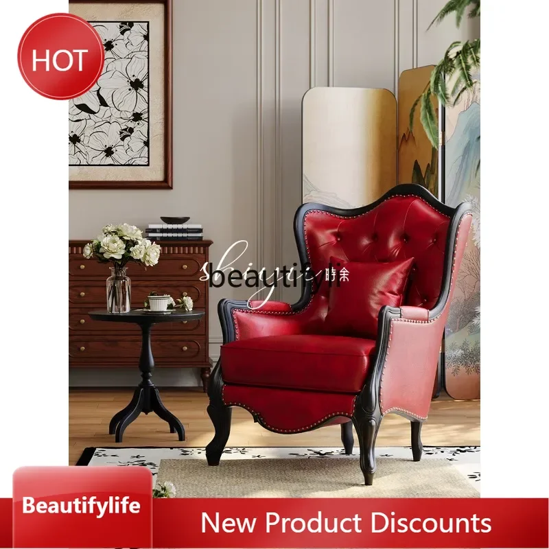 A44 American Style Solid Wood Sofa Straight Row Combination Living Room Vintage Genuine Leather White Oak Armchair High-end Sofa
A44 American Style Solid Wood Sofa Straight Row Combination Living Room Vintage Genuine Leather White Oak Armchair High-end Sofa