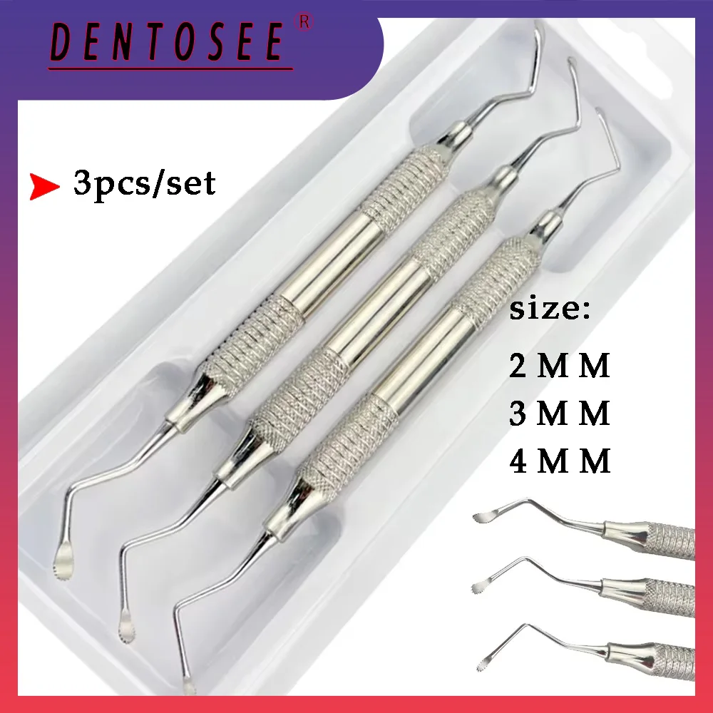 3Pcs Dental Curettes Scalers Gracey Bone Curette Set for Implant Instruments Periodontal and Orthodontic Tools
3Pcs Dental Curettes Scalers Gracey Bone Curette Set for Implant Instruments Periodontal and Orthodontic Tools