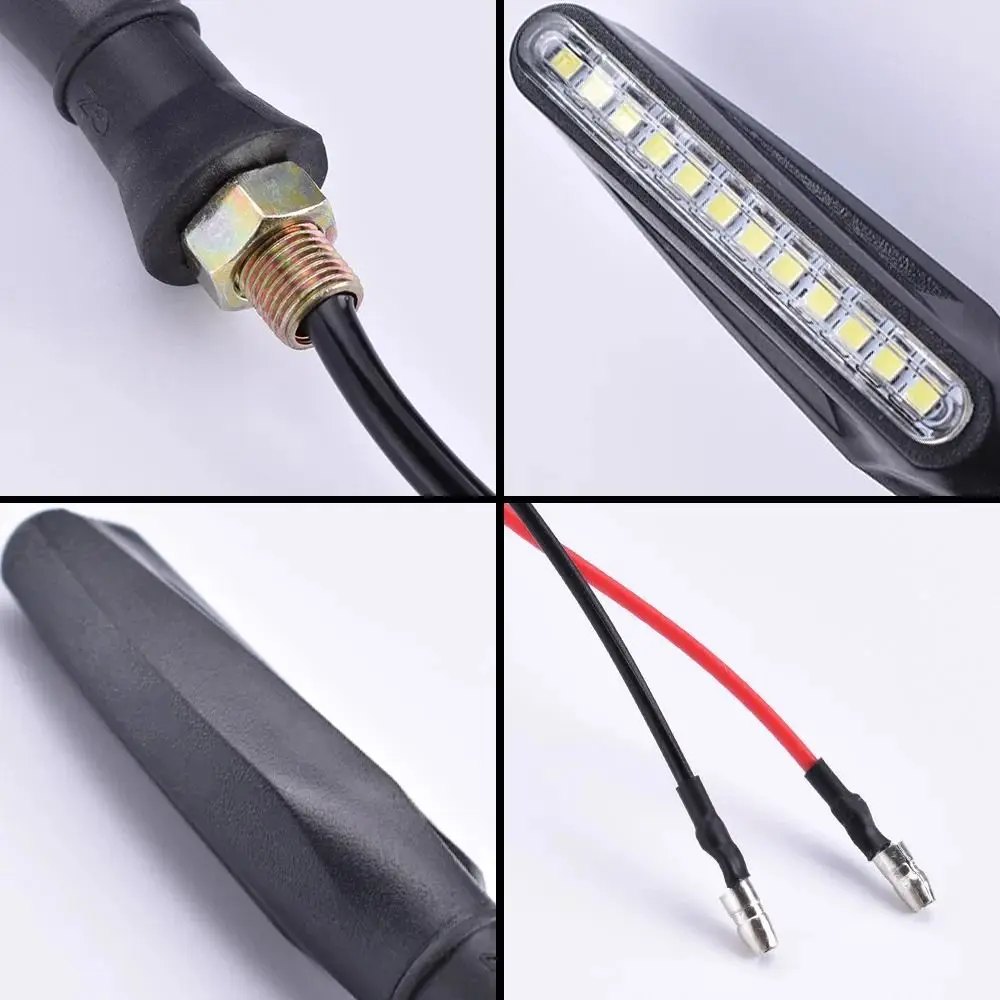 4Pcs Flowing Water Model LED Motorcycle Turn Lamp 12V Universal Signal Indicators Lights Road Safety Waterproof
4Pcs Flowing Water Model LED Motorcycle Turn Lamp 12V Universal Signal Indicators Lights Road Safety Waterproof
