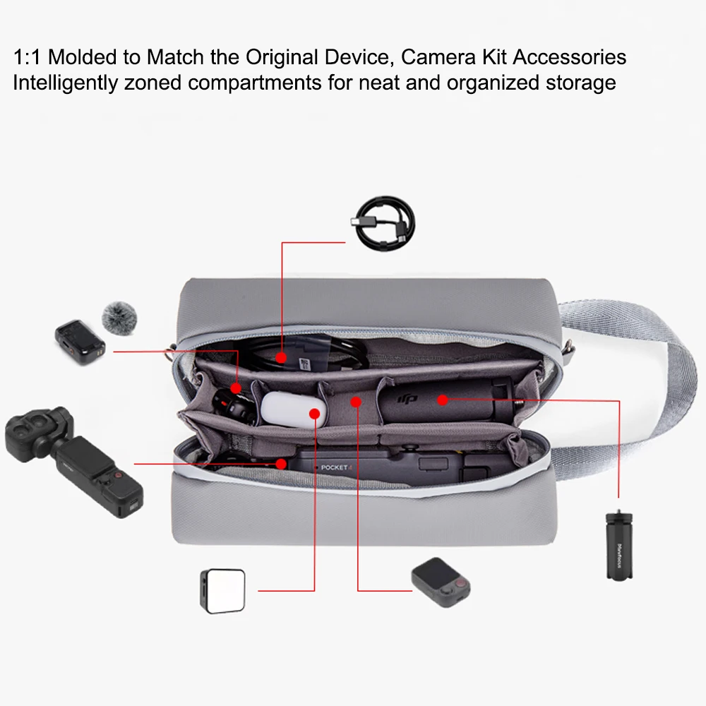 For DJI Pocket 4 Pro Portable Shoulder Storage Bag Waterproof Shockproof Carrying Case Travel Handbag Camera Accessories
For DJI Pocket 4 Pro Portable Shoulder Storage Bag Waterproof Shockproof Carrying Case Travel Handbag Camera Accessories