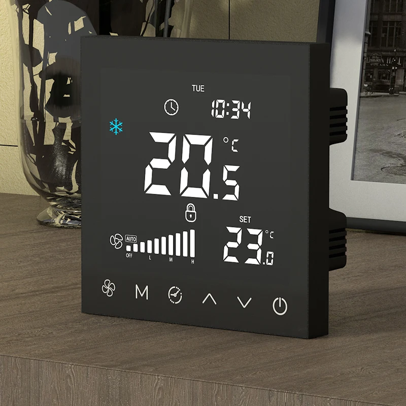 Источник производителя термостата пола с электрическим подогревом и контроллером Tuya RS485 EC 0-10 В FCU 
Источник производителя термостата пола с электрическим подогревом и контроллером Tuya RS485 EC 0-10 В FCU