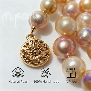 MYSOYA 10-12mm Classic Pink Purple Edison Freshwater Pearls With Gift Box Perfect Gift For Wedding Birthday Christmas New Year
MYSOYA 10-12mm Classic Pink Purple Edison Freshwater Pearls With Gift Box Perfect Gift For Wedding Birthday Christmas New Year