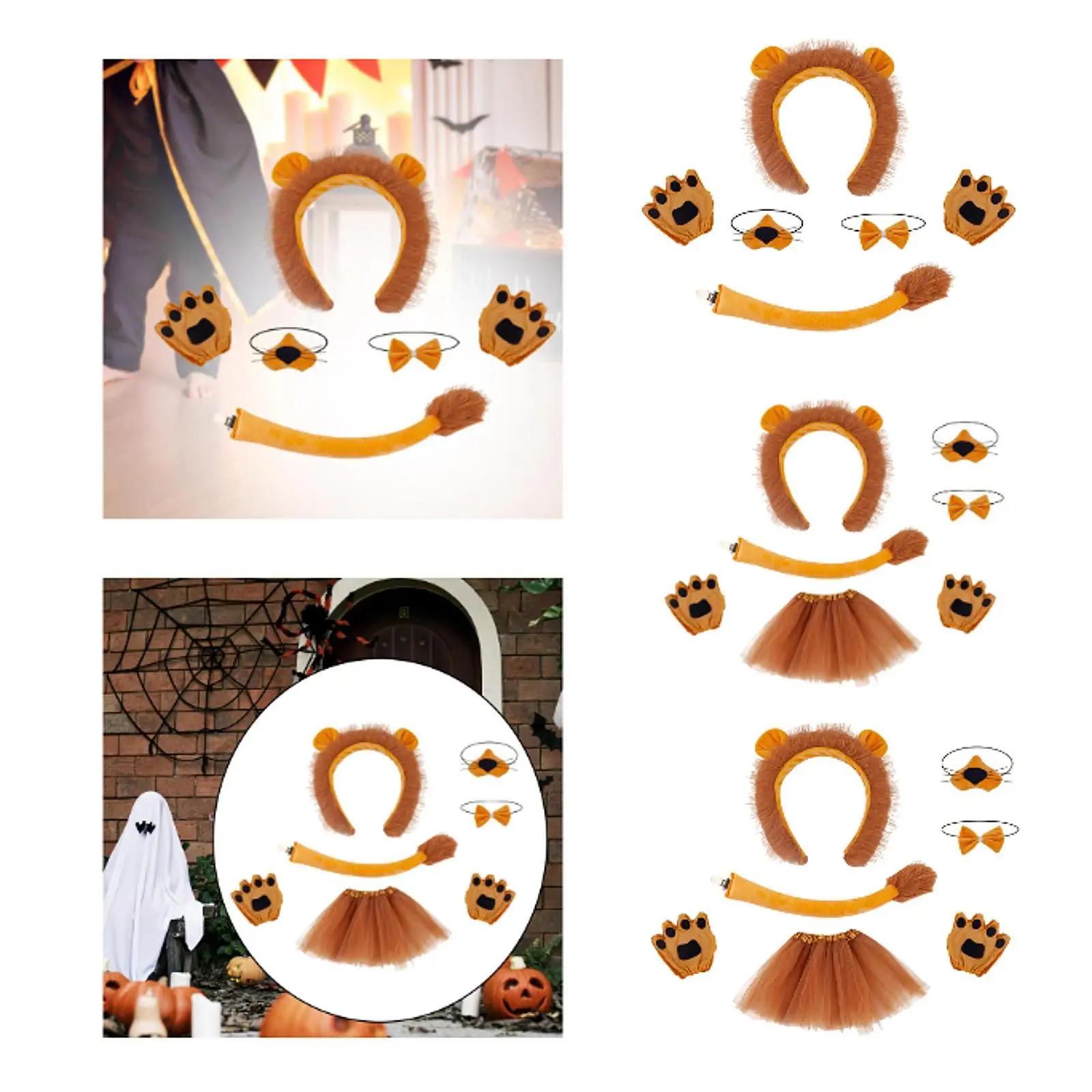 Lion Ears Noise Bow Tie Tail Palms Gloves Set Novelty Roles Play for Holidays Birthday Gift Party Makeup Props Stage Performance
Lion Ears Noise Bow Tie Tail Palms Gloves Set Novelty Roles Play for Holidays Birthday Gift Party Makeup Props Stage Performance