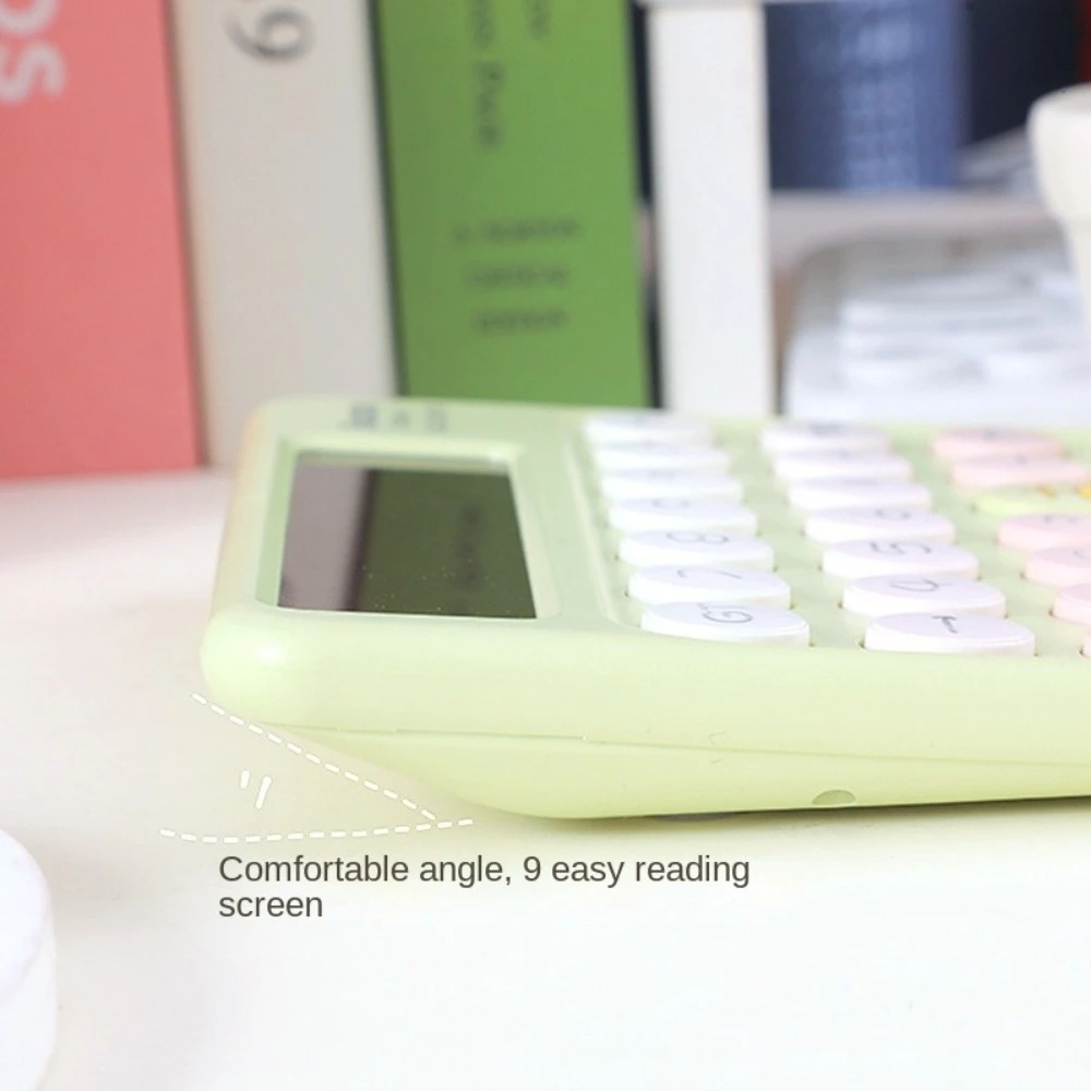 Настольный калькулятор из АБС-пластика, красочный большой ЖК-дисплей, 12-значный калькулятор, механическая точечная клавиатура, большие круглые кнопки, школьные принадлежности
Настольный калькулятор из АБС-пластика, красочный большой ЖК-дисплей, 12-значный калькулятор, механическая точечная клавиатура, большие круглые кнопки, школьные принадлежности
