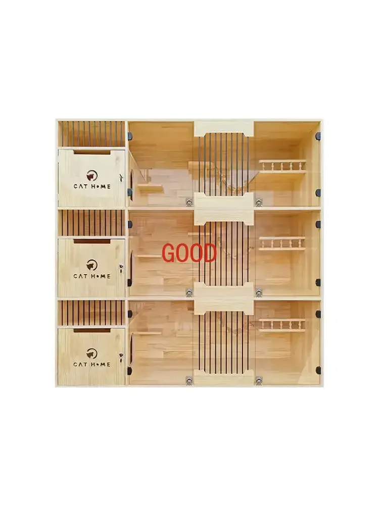 High-End Solid Wood Cat House, Cage, House, Boarding Cabinet, Cage, breeding Cage, Delivery Room
High-End Solid Wood Cat House, Cage, House, Boarding Cabinet, Cage, breeding Cage, Delivery Room