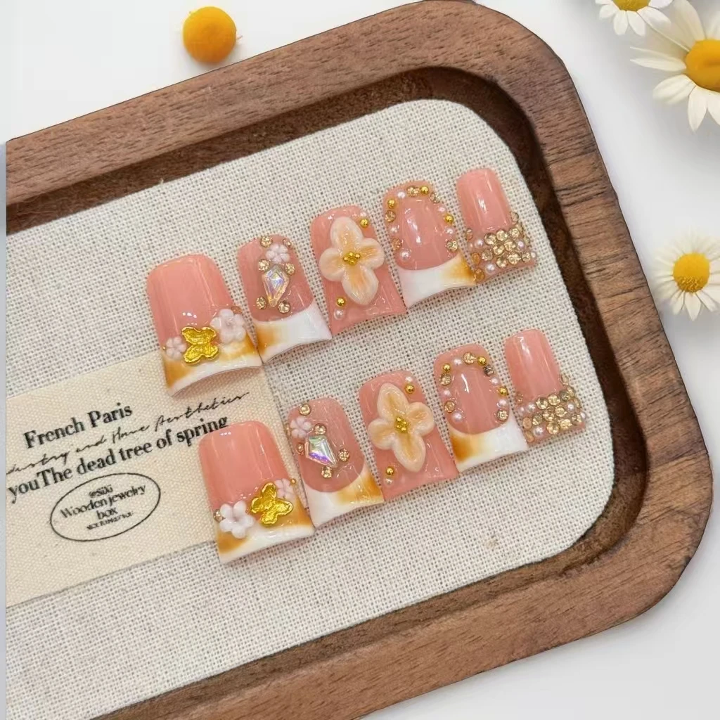 10 шт. роскошные ногти ручной работы в виде утконоса, французский дизайн, 3D цветочная резьба, прозрачные акриловые ногти, искусство подсолнечника
10 шт. роскошные ногти ручной работы в виде утконоса, французский дизайн, 3D цветочная резьба, прозрачные акриловые ногти, искусство подсолнечника