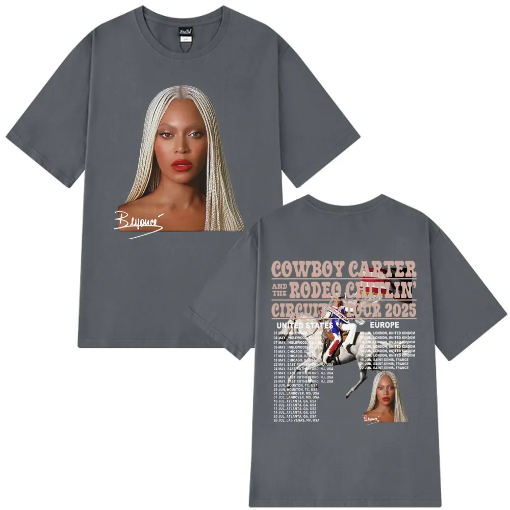 Футболка Beyonce Cowboy Carter 2025 Tour, мужская и женская одежда, футболка большого размера, летняя хлопковая мужская футболка с короткими рукавами
Футболка Beyonce Cowboy Carter 2025 Tour, мужская и женская одежда, футболка большого размера, летняя хлопковая мужская футболка с короткими рукавами
