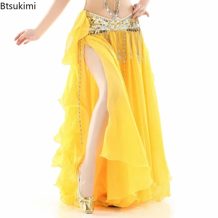 New Belly Dance Skirts for Women (Without Belt) Waves Chiffon Double High Slits Oriental Belly Dance Costume Accessoires Skirt
New Belly Dance Skirts for Women (Without Belt) Waves Chiffon Double High Slits Oriental Belly Dance Costume Accessoires Skirt