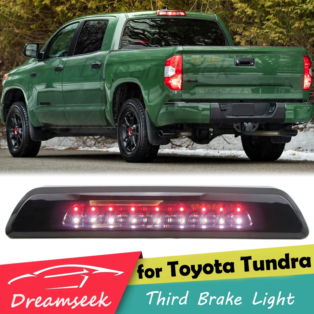 Светодиодный 3-й задний стоп-сигнал для Toyota Tundra XK50 2007-2021, задний грузовой фонарь, стоп-сигнал на крыше автомобиля, высокое крепление, дымовые линзы
Светодиодный 3-й задний стоп-сигнал для Toyota Tundra XK50 2007-2021, задний грузовой фонарь, стоп-сигнал на крыше автомобиля, высокое крепление, дымовые линзы