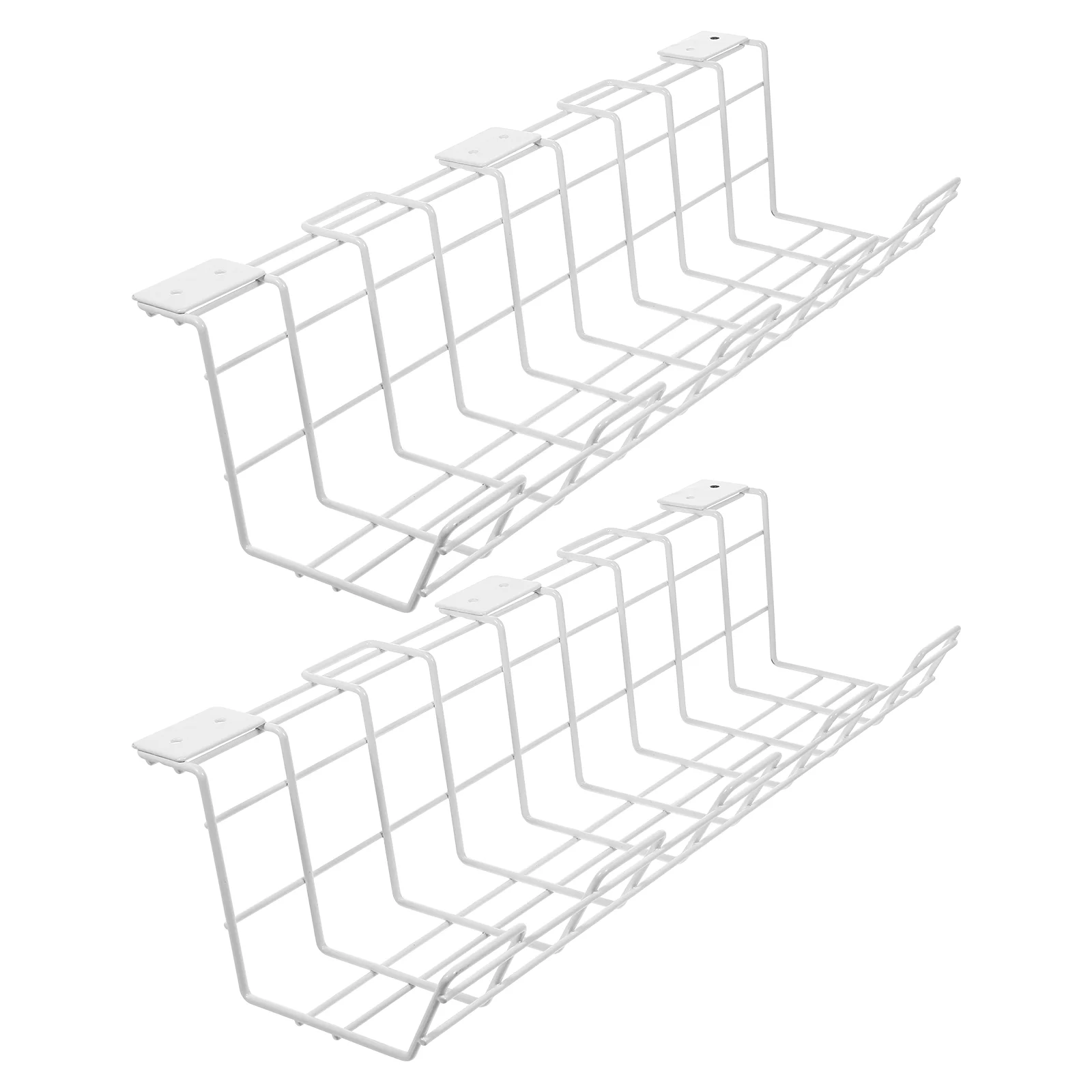 2 Pcs Storage Rack Desk Cable Tray Organizers USB Hub Under Wire Racks Holders Iron Management Solution
2 Pcs Storage Rack Desk Cable Tray Organizers USB Hub Under Wire Racks Holders Iron Management Solution