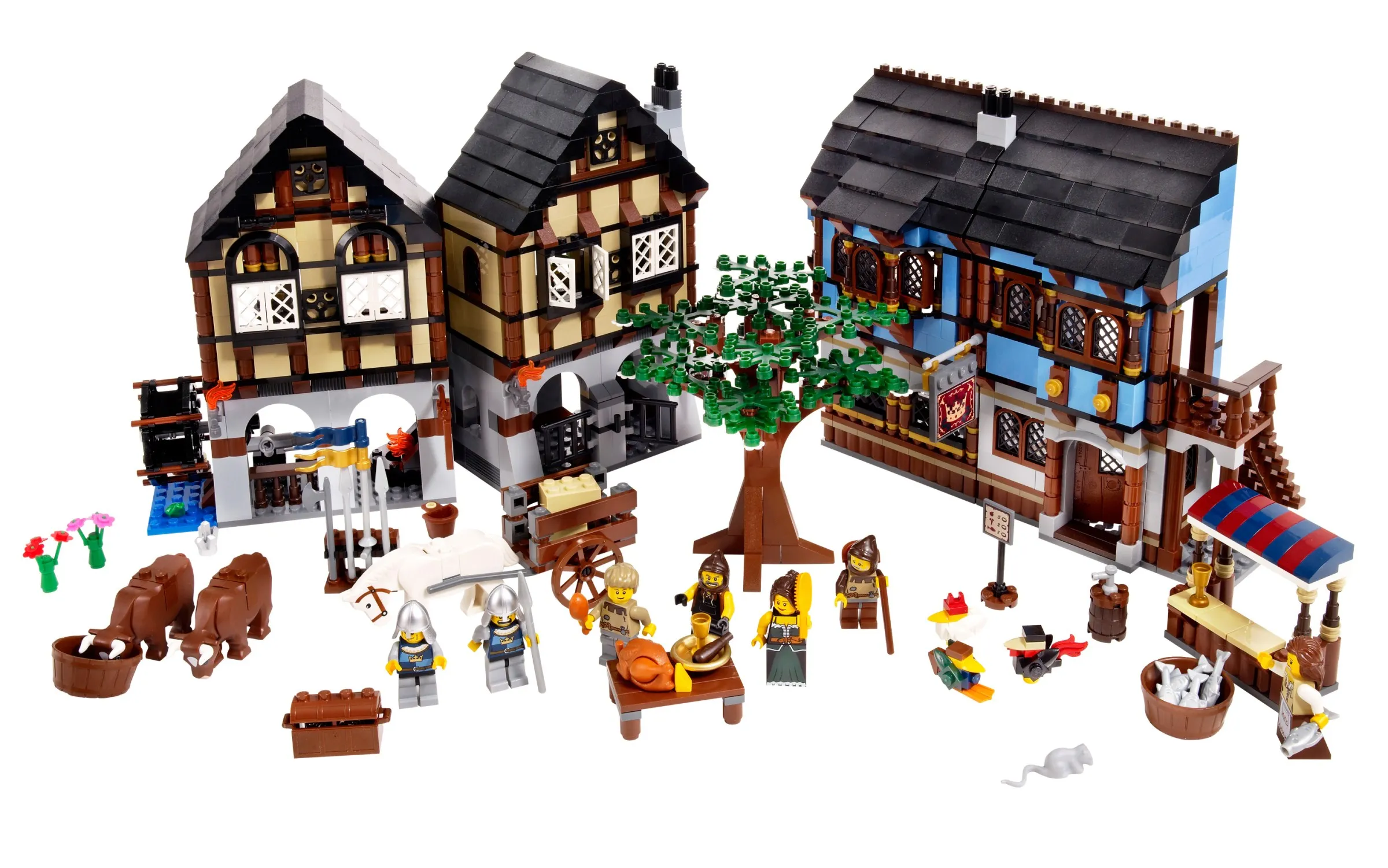 1722pcs Castle Kingdom Market Village European Urban Medieval Happy Farm 28001 Building Block Sets Compatible With 10193 Model
1722pcs Castle Kingdom Market Village European Urban Medieval Happy Farm 28001 Building Block Sets Compatible With 10193 Model