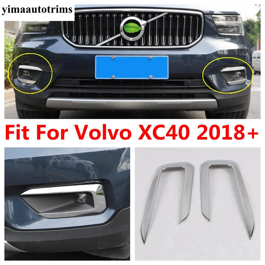 Car Front Bumper Fog Lights Lamps Eyebrow Decoration Cover Trim For VOLVO XC40 2018 - 2024 ABS Chrome Accessories Exterior Kit
Car Front Bumper Fog Lights Lamps Eyebrow Decoration Cover Trim For VOLVO XC40 2018 - 2024 ABS Chrome Accessories Exterior Kit