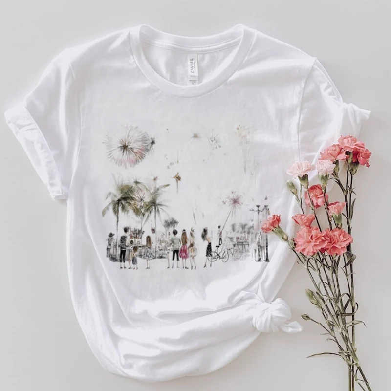 Fashion Printed Cute Pattern Short Sleeved Women's Basic Clothing O-Neck Summer New Casual Style T-Shirt Cartoon Street Top
Fashion Printed Cute Pattern Short Sleeved Women's Basic Clothing O-Neck Summer New Casual Style T-Shirt Cartoon Street Top