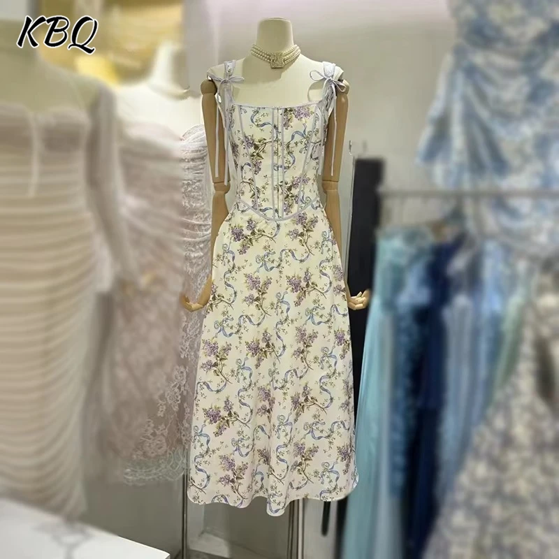KBQ Elegant Slimming Printing Dresses For Women Camisole Sleeveless Backless High Waist Spliced Bowknot Cute Dress Female New
KBQ Elegant Slimming Printing Dresses For Women Camisole Sleeveless Backless High Waist Spliced Bowknot Cute Dress Female New