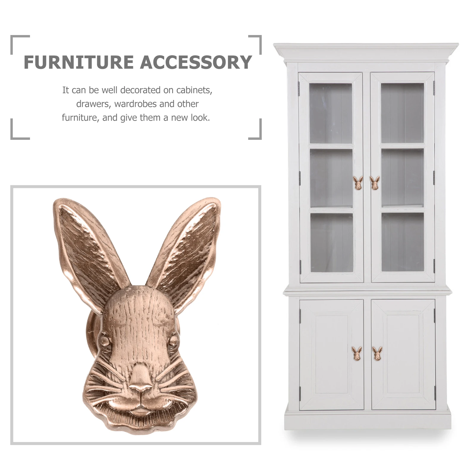 2pcs Rabbit Shaped Drawer H Cabinet Knob Furniture Accessory Smooth Decorative Wardrobe Hardware
2pcs Rabbit Shaped Drawer H Cabinet Knob Furniture Accessory Smooth Decorative Wardrobe Hardware