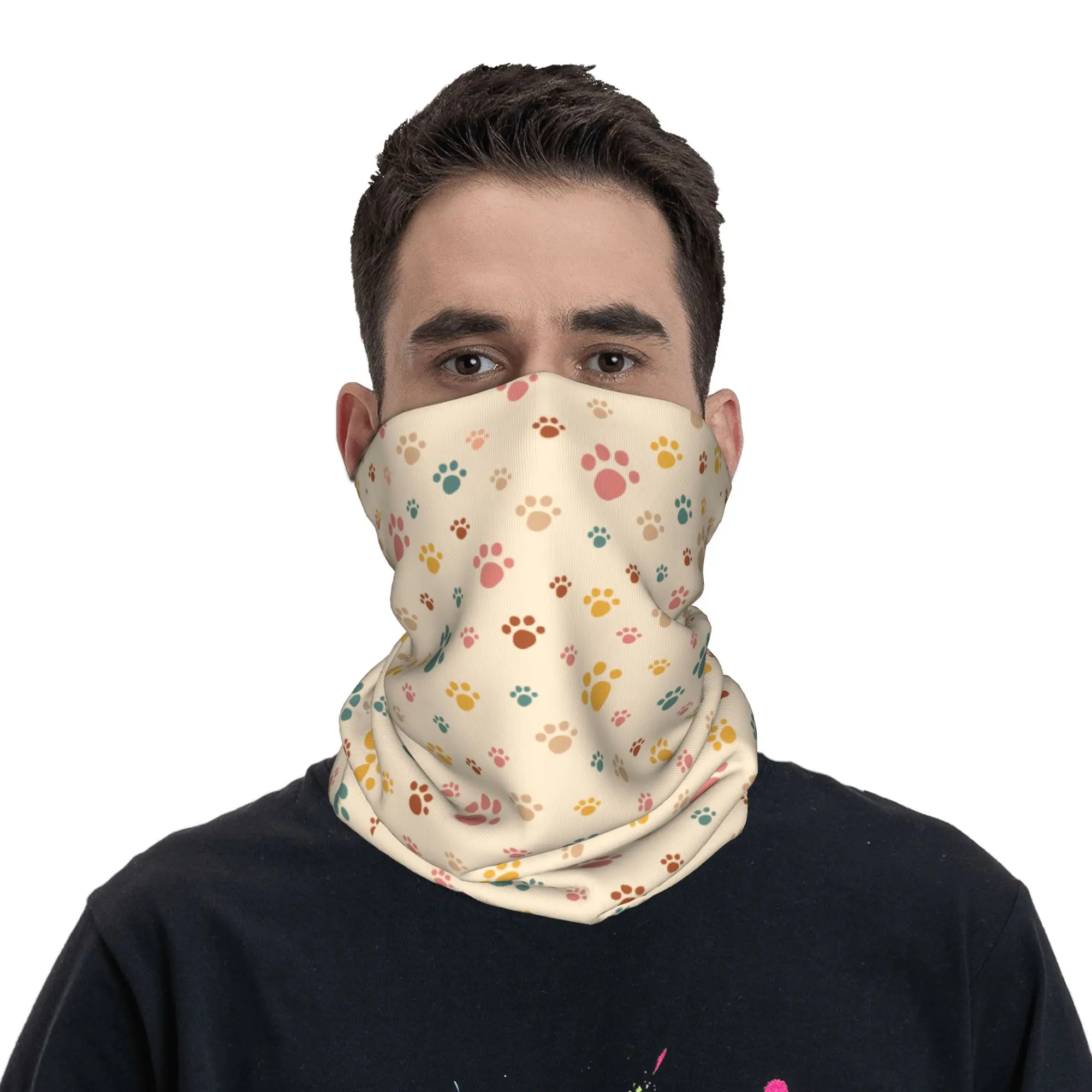 Dog Paw Cartoon Pet Bandana Neck Gaiter Printed Balaclavas Mask Scarf Multi-use Cycling for Men Women Adult
Dog Paw Cartoon Pet Bandana Neck Gaiter Printed Balaclavas Mask Scarf Multi-use Cycling for Men Women Adult