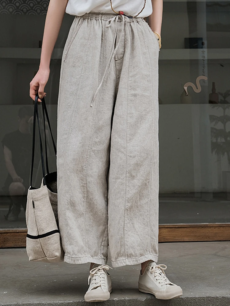 100% льняные женские повседневные брюки до щиколотки, Новое поступление, лето 2022, винтажный стиль, однотонные свободные женские прямые брюки M1822
100% льняные женские повседневные брюки до щиколотки, Новое поступление, лето 2022, винтажный стиль, однотонные свободные женские прямые брюки M1822