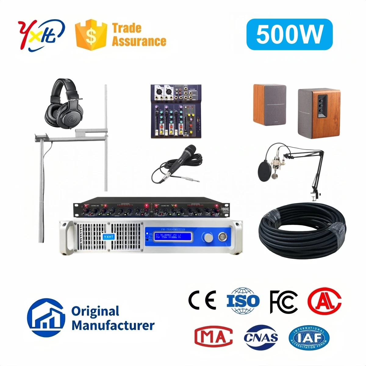 Full Radio Gear YXHT-1, 500W FM Transmitter Digital Control For Radio & Base Station
Full Radio Gear YXHT-1, 500W FM Transmitter Digital Control For Radio & Base Station
