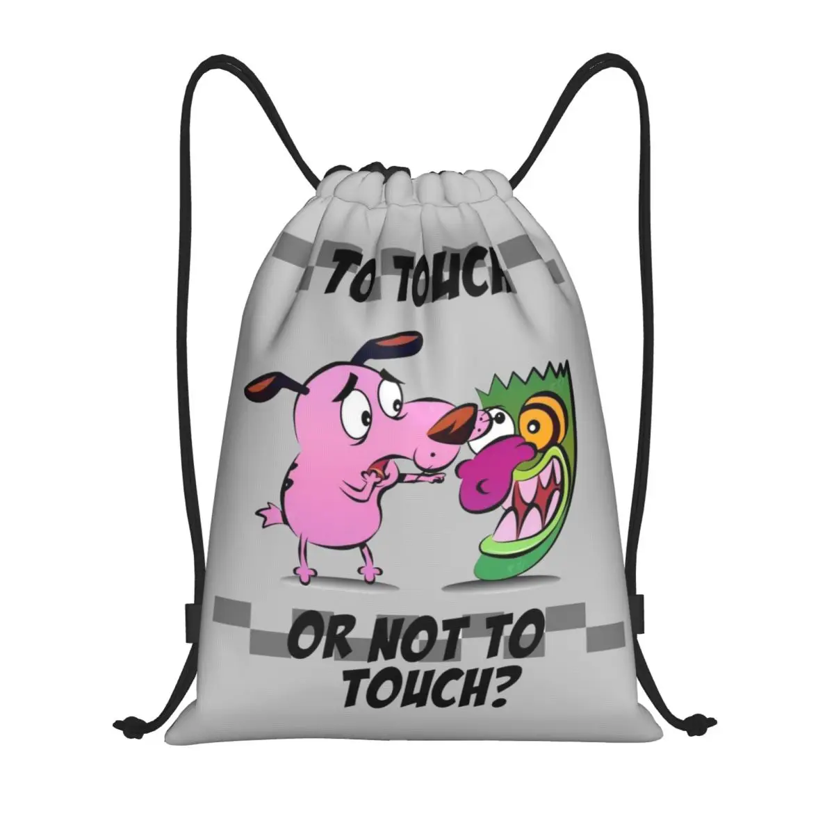 Custom C-Courage The Cowardly Dog Drawstring Backpack Bags Men Women Lightweight Gym Sports Sackpack Sacks for Training
Custom C-Courage The Cowardly Dog Drawstring Backpack Bags Men Women Lightweight Gym Sports Sackpack Sacks for Training