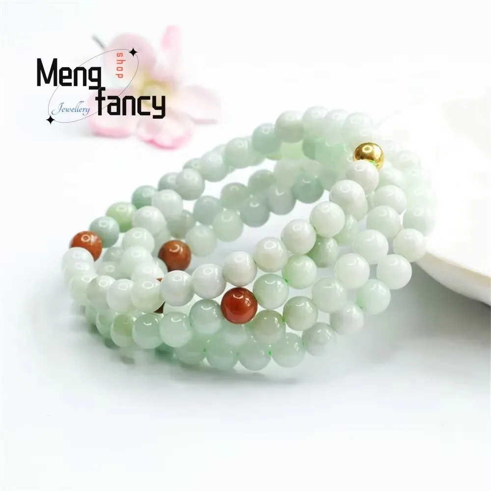 Natural A-goods Jadeite Duo Bao 108PCS Buddha Beads Strings Jade Necklace Bracelet Exquisite Elegant High-grade Fashion Jewelry
Natural A-goods Jadeite Duo Bao 108PCS Buddha Beads Strings Jade Necklace Bracelet Exquisite Elegant High-grade Fashion Jewelry