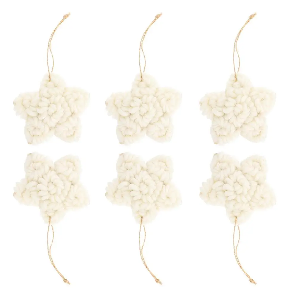 6 Pcs Five-pointed Star Ornaments Wool Hanging Decorations for Christmas Tree Wall Fireplace Window Festive DIY Craft New Year
6 Pcs Five-pointed Star Ornaments Wool Hanging Decorations for Christmas Tree Wall Fireplace Window Festive DIY Craft New Year