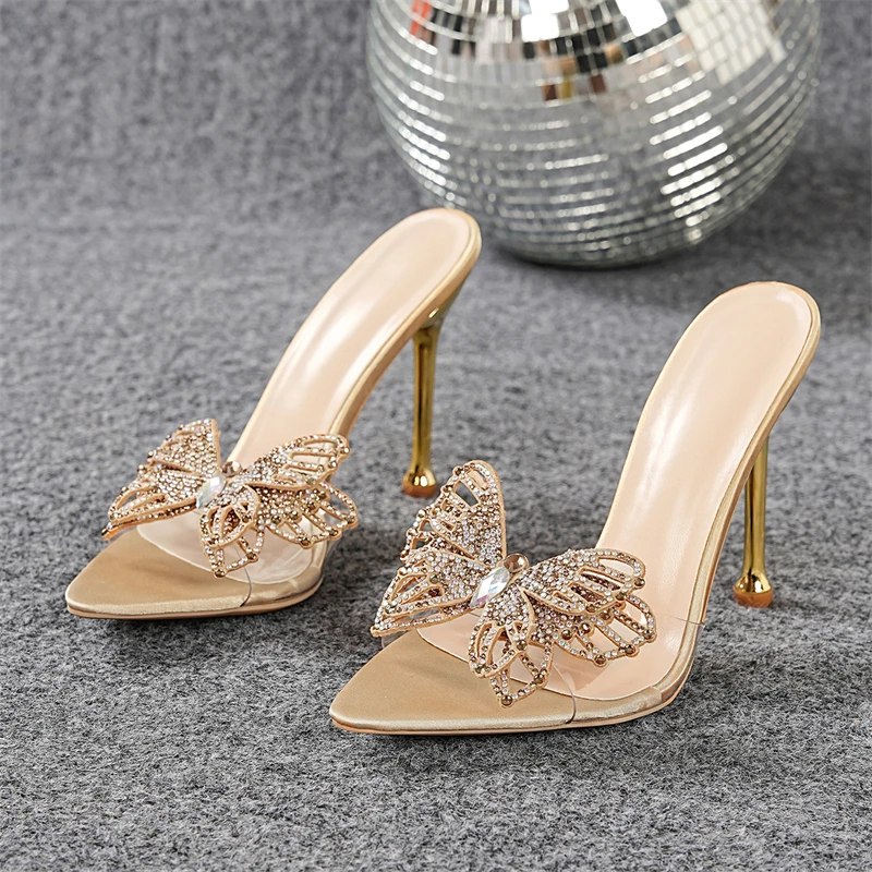 Eilyken Sexy Thin High Heels Crystal Butterfly-kont PVC Transparent Woman Slippers Fashion Elegant Pointed Toe Banquet Shoes
Eilyken Sexy Thin High Heels Crystal Butterfly-kont PVC Transparent Woman Slippers Fashion Elegant Pointed Toe Banquet Shoes