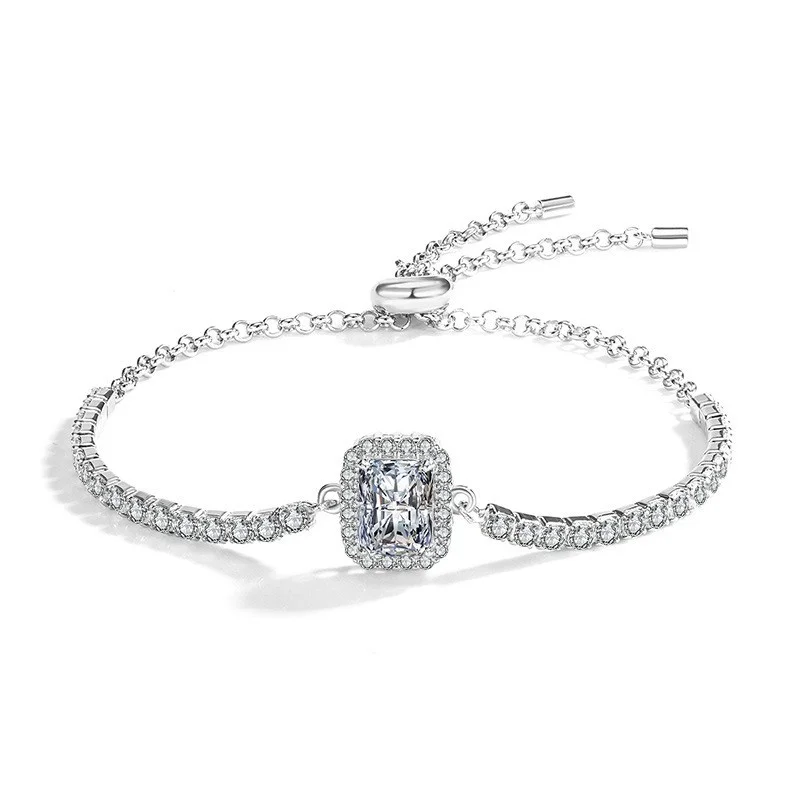 QCS007 Lefei Fashion Luxury Trendy Classic Moissanite Fine Rectangle Bracelets For Women s925 Sterling Silver Party Jewelry Gift
QCS007 Lefei Fashion Luxury Trendy Classic Moissanite Fine Rectangle Bracelets For Women s925 Sterling Silver Party Jewelry Gift