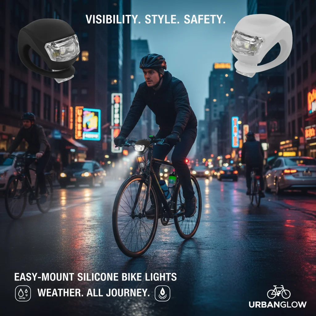 Waterproof Bike Light Set Silicone Bicycle Head Front Lamp And Taillight Flashlight Warning Lights for Cycling Safety
Waterproof Bike Light Set Silicone Bicycle Head Front Lamp And Taillight Flashlight Warning Lights for Cycling Safety