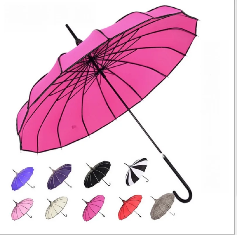 (20 pcs/lot) Top Quality Straight Solid Fashion Sunny And Rainy Pagoda Umbrella 9 color
(20 pcs/lot) Top Quality Straight Solid Fashion Sunny And Rainy Pagoda Umbrella 9 color