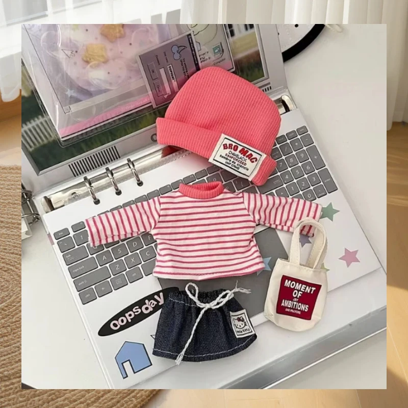 Zsiga 20cm Bjd 1/8 Doll Clothes Casual Striped Sweatshirt Skirt Set Pink Mini Tote Bag Daily Wear No Dolls Handmade Original
Zsiga 20cm Bjd 1/8 Doll Clothes Casual Striped Sweatshirt Skirt Set Pink Mini Tote Bag Daily Wear No Dolls Handmade Original