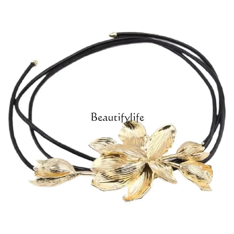 Exaggerated Golden Tulip Flower Belt with Skirt Jeans Decorative Retro Waist Chain
Exaggerated Golden Tulip Flower Belt with Skirt Jeans Decorative Retro Waist Chain