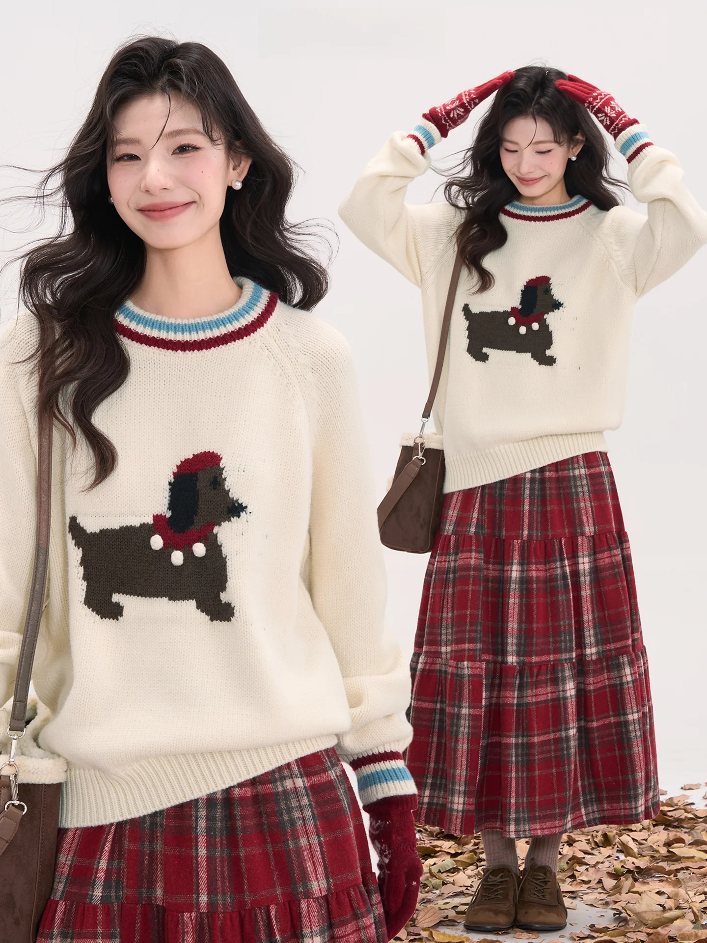 Утепленный шерстяной вязаный свитер с круглым вырезом для женщин, повседневный свободный крой, дизайн с цветовыми блоками, зимняя мода от Heme 0
Утепленный шерстяной вязаный свитер с круглым вырезом для женщин, повседневный свободный крой, дизайн с цветовыми блоками, зимняя мода от Heme 0