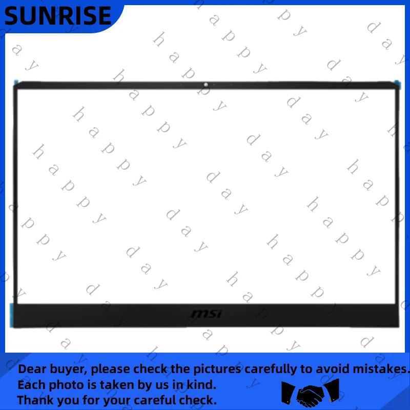 Y+ Y+ New For MSI GP66 MS-1544 MS-1542 MS-1543 LCD Back Cover / Front Bezel
Y+ Y+ New For MSI GP66 MS-1544 MS-1542 MS-1543 LCD Back Cover / Front Bezel