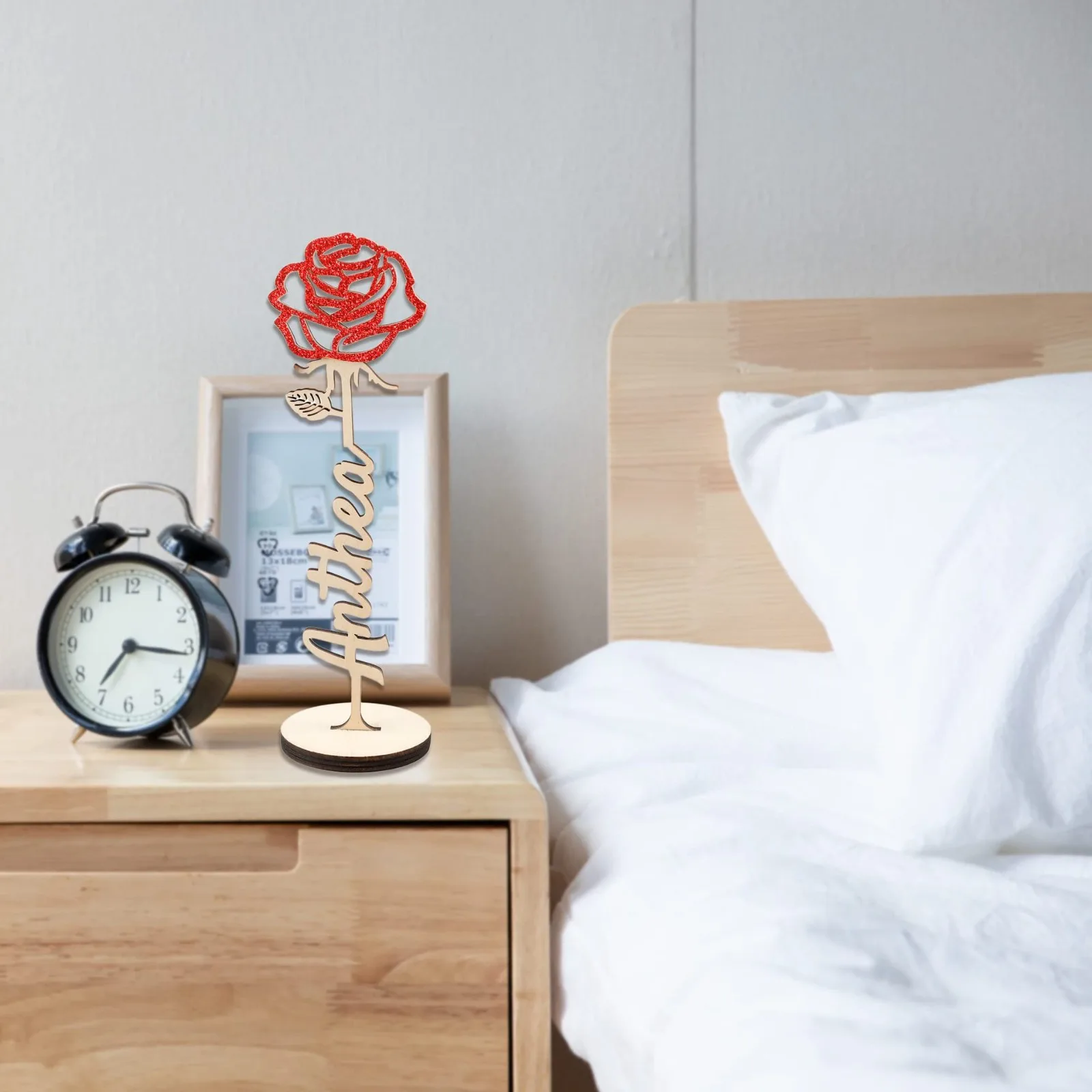 Personalized Rose Desktop Ornament Customized Name Wooden Ornament Men Women Valentine's Day Mother's Day Wedding Gift
Personalized Rose Desktop Ornament Customized Name Wooden Ornament Men Women Valentine's Day Mother's Day Wedding Gift