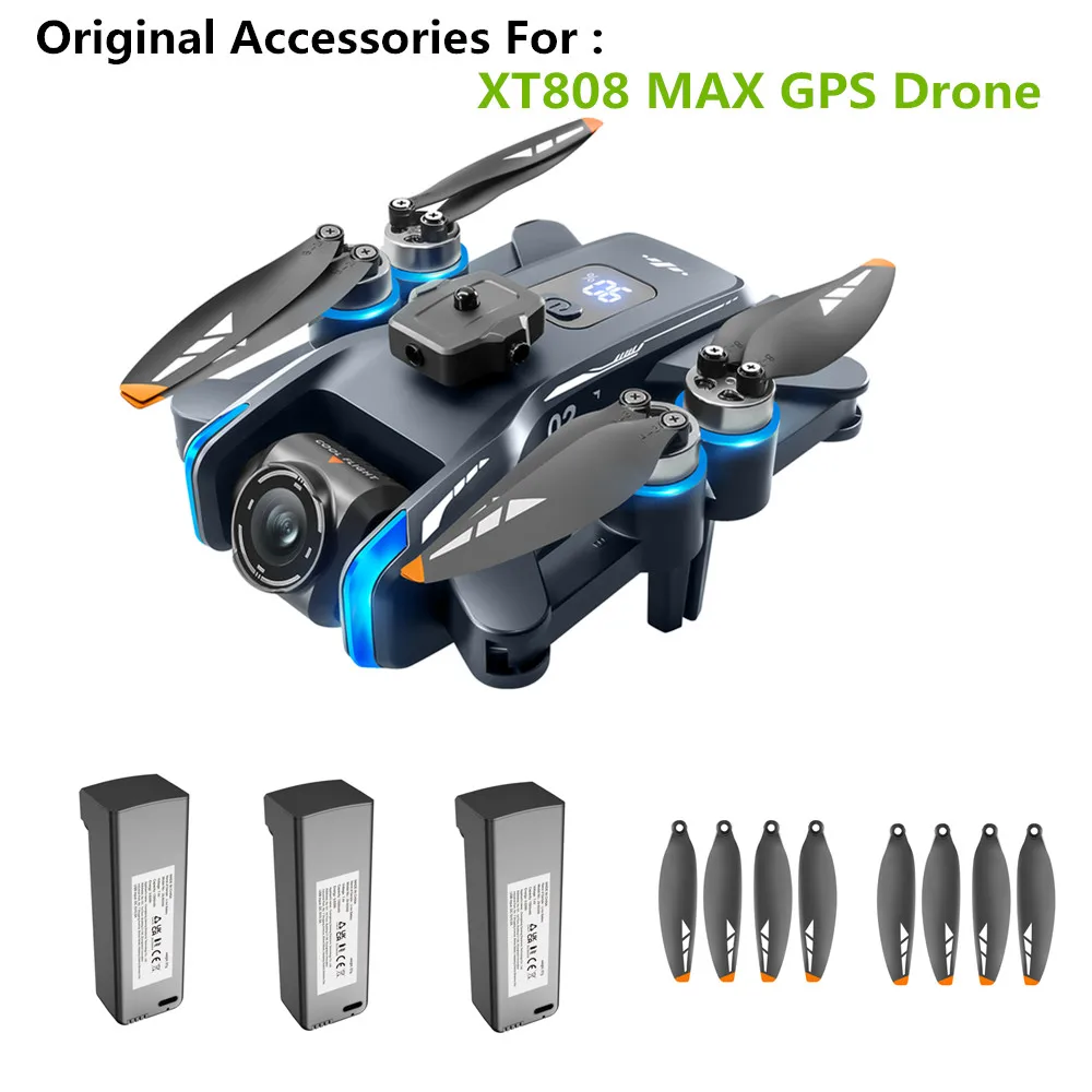 XT808 Drone Accessories Battery 7.4V 1300Mah / Propeller Maple Leaf / For XT808 MAX GPS Drone Spare Parts XT808 Batteries
XT808 Drone Accessories Battery 7.4V 1300Mah / Propeller Maple Leaf / For XT808 MAX GPS Drone Spare Parts XT808 Batteries