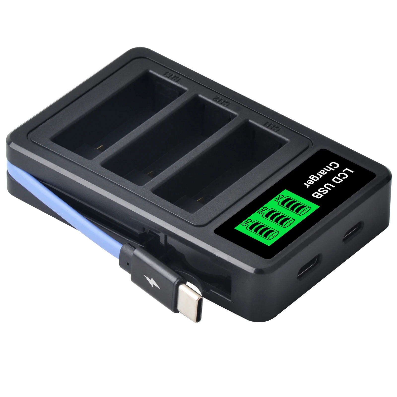 For Insta360 Ace Charger 3-Slot Fast Charging Ace Pro 2 Battery Charger For Insta 360 Ace Pro Ace Pro 2 Action Camera Accessory
For Insta360 Ace Charger 3-Slot Fast Charging Ace Pro 2 Battery Charger For Insta 360 Ace Pro Ace Pro 2 Action Camera Accessory
