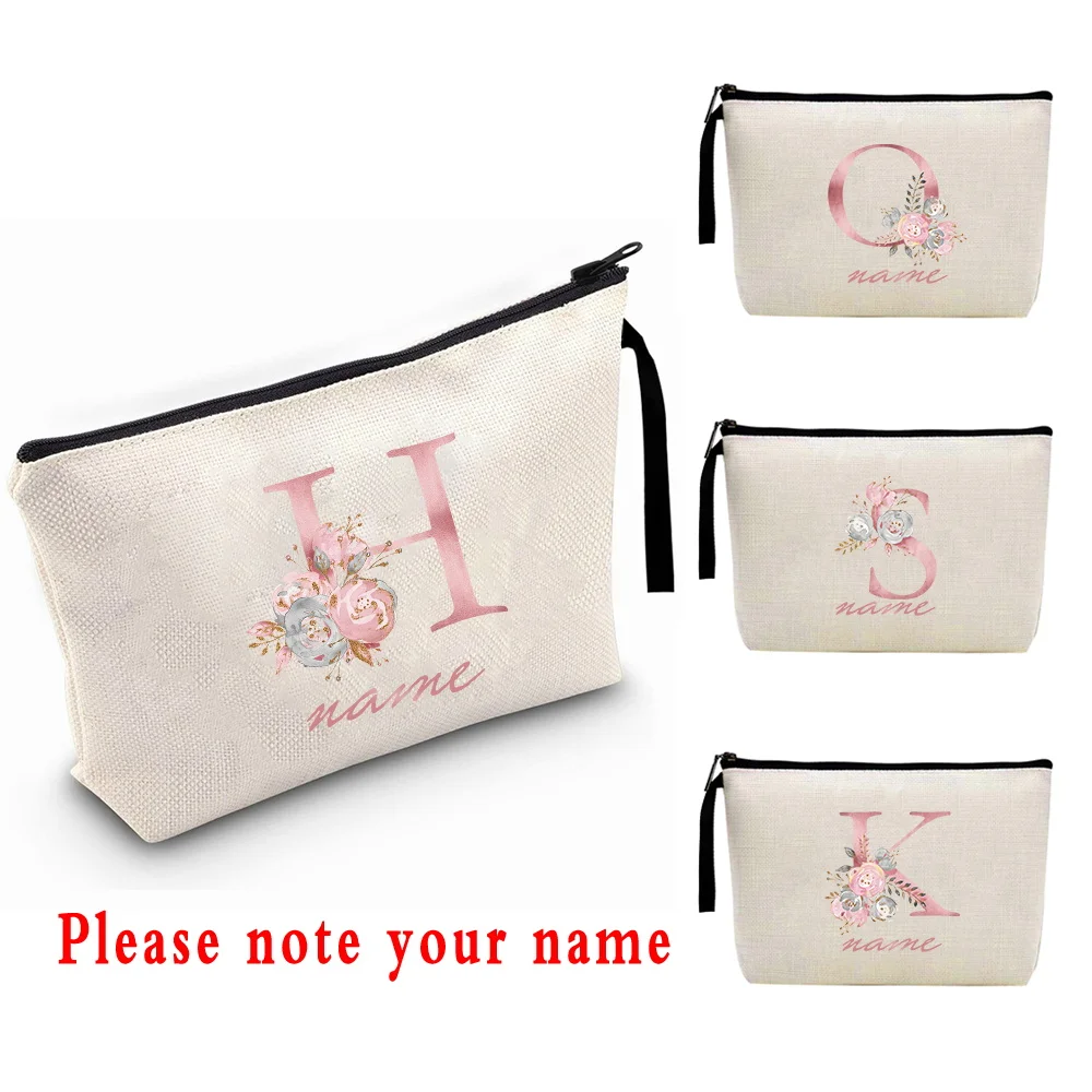 Women Cosmetic Bag Custom Name Letter MakeUp Case Beauty Toiletries Travel Wash Storage Organizer Wedding Bride Pencil Case
Women Cosmetic Bag Custom Name Letter MakeUp Case Beauty Toiletries Travel Wash Storage Organizer Wedding Bride Pencil Case