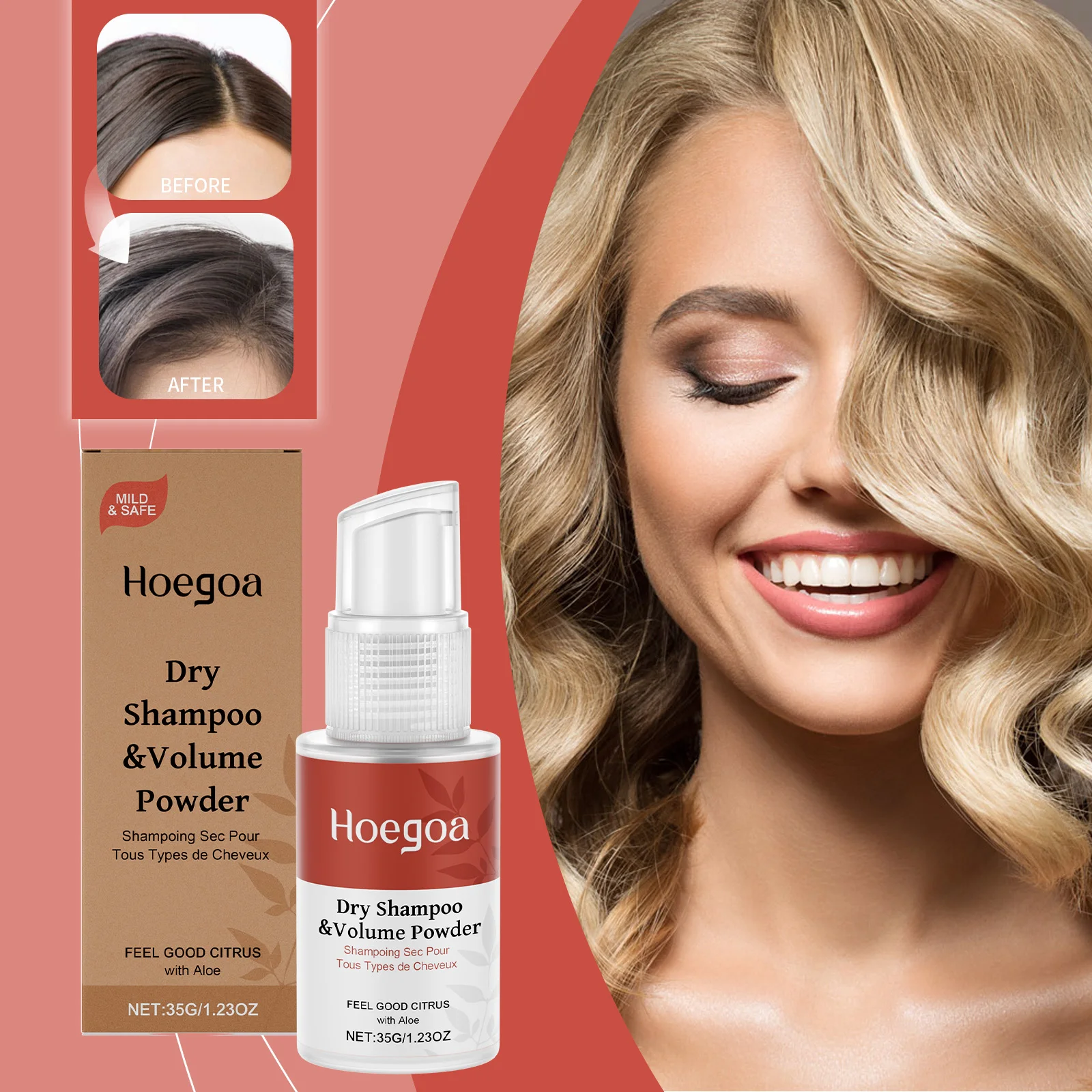 Dry Shampoo Removes Grease and Odor Hair Grease Care Increases Hair Softness and Luster Improves Hair Quality Hair Spray 60g
Dry Shampoo Removes Grease and Odor Hair Grease Care Increases Hair Softness and Luster Improves Hair Quality Hair Spray 60g
