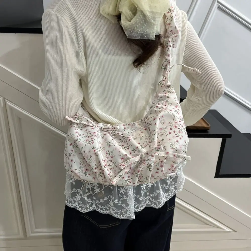 New Gentle Bow Pleated Bag Y2k Sweet Flower Shoulder Bag Zipper Casual Crossbody Bag Ladies
New Gentle Bow Pleated Bag Y2k Sweet Flower Shoulder Bag Zipper Casual Crossbody Bag Ladies
