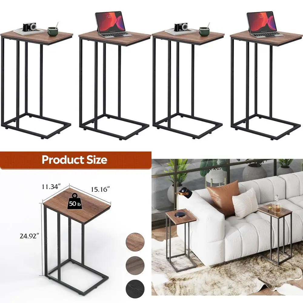 Compact 2-Piece C-Shape Side Table Set for Sofa, Bedroom, Living Room, and Home Office, Ideal for Small Spaces
Compact 2-Piece C-Shape Side Table Set for Sofa, Bedroom, Living Room, and Home Office, Ideal for Small Spaces
