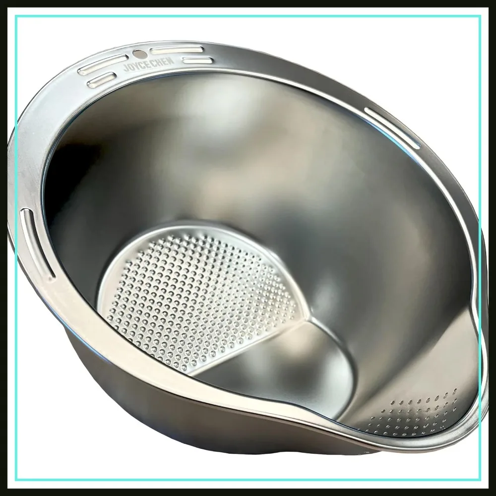 Stainless Steel Rice Strainer Bowl Washer Colander
Stainless Steel Rice Strainer Bowl Washer Colander