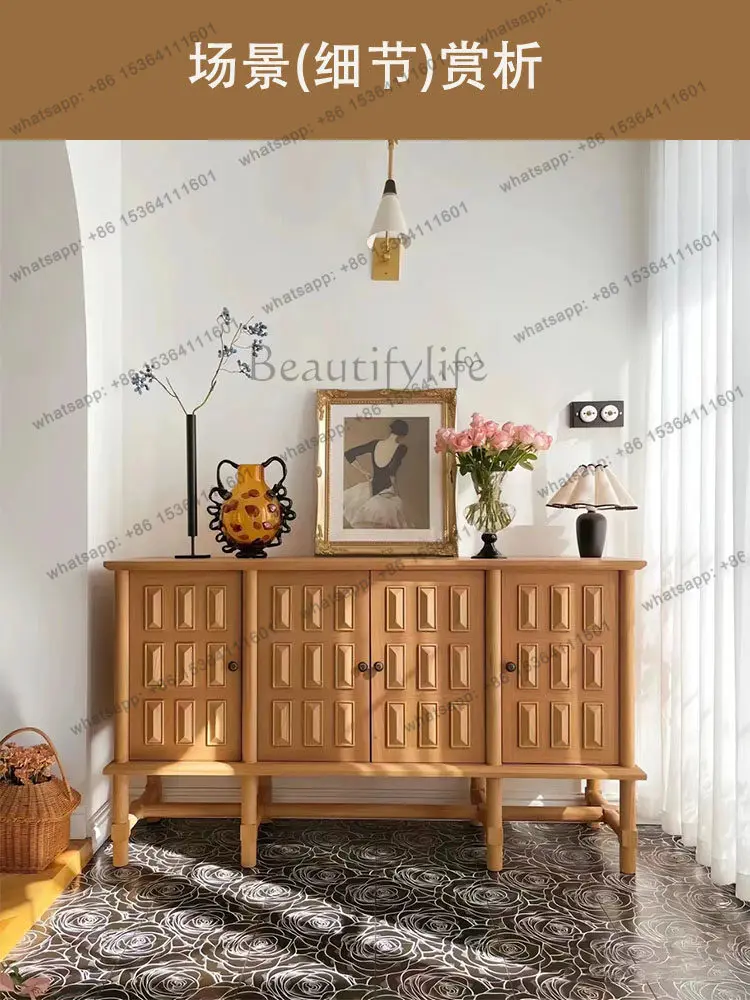 Solid wood bedroom, living room, French retro entrance, locker, wabi sandy wind, advanced sense of medium and ancient style
Solid wood bedroom, living room, French retro entrance, locker, wabi sandy wind, advanced sense of medium and ancient style