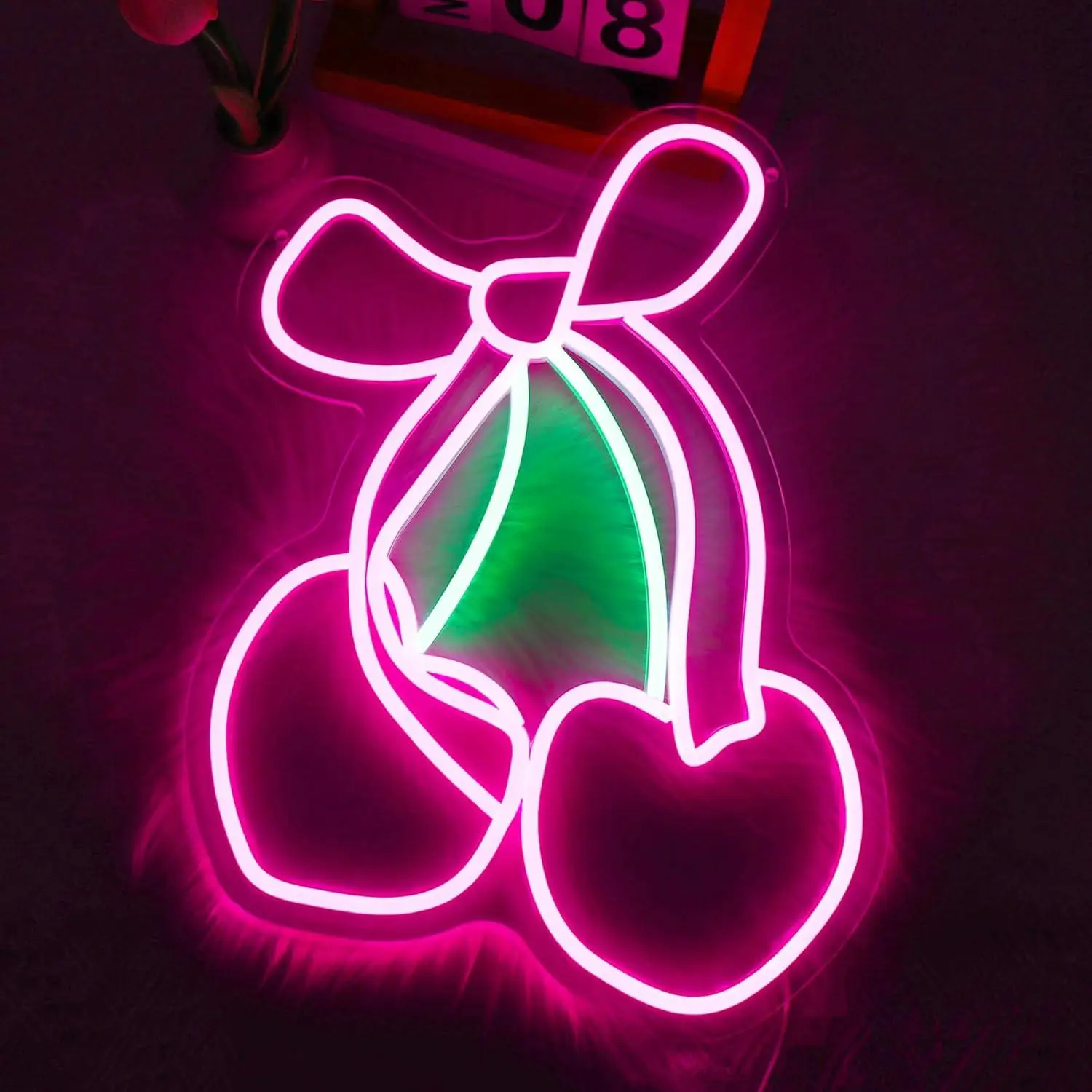 Cherry Bow Neon Sign USB Dimmab LED Lights for Living Room Club Party Bar Shop Gaming Room Decoration Bedroom Accessories Gifts
Cherry Bow Neon Sign USB Dimmab LED Lights for Living Room Club Party Bar Shop Gaming Room Decoration Bedroom Accessories Gifts