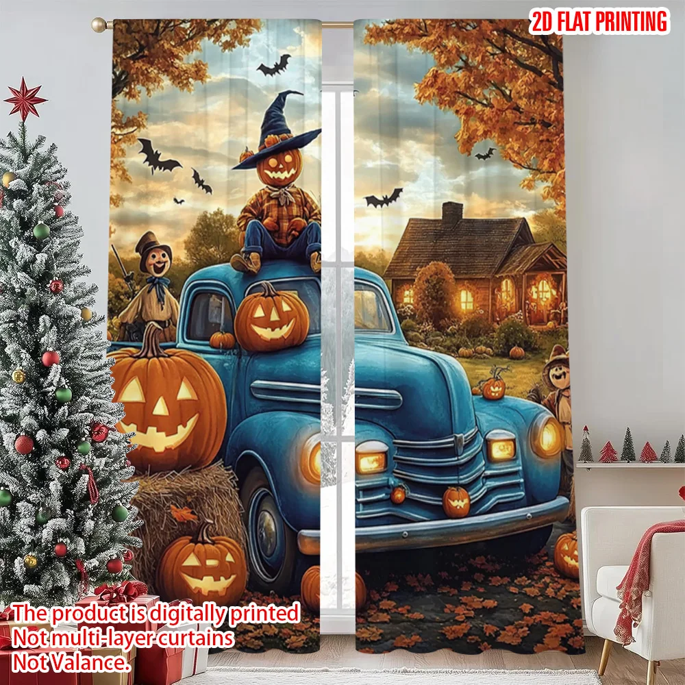 2pcs 2D flat printing Christmas Window Curtains Autumn pumpkin carriage 100% Polyester Without Electricity Spring Perfect for
2pcs 2D flat printing Christmas Window Curtains Autumn pumpkin carriage 100% Polyester Without Electricity Spring Perfect for