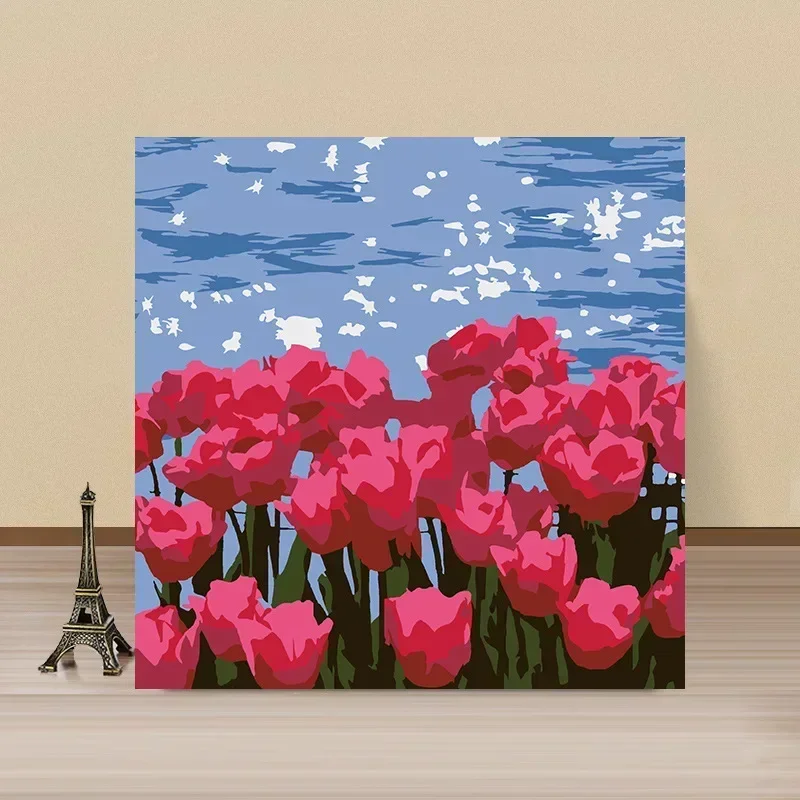 Tulip Digital Oil Painting, Acrylic Flower Painting, Hand-Filled Landscape, DIY, 23351
Tulip Digital Oil Painting, Acrylic Flower Painting, Hand-Filled Landscape, DIY, 23351