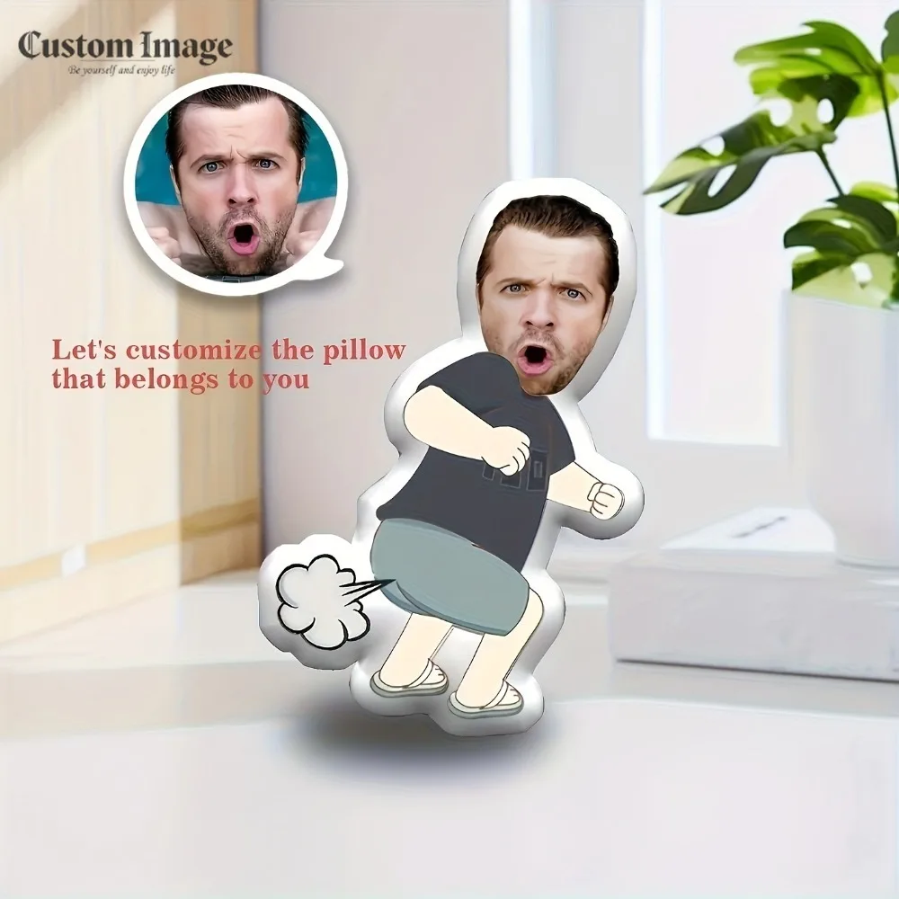 Hot Sell Custom Shaped Pillow with Photo Personalized Funny Fart Toy DIY 3D Print Cushion Doll Gift for Friend Wholesale
Hot Sell Custom Shaped Pillow with Photo Personalized Funny Fart Toy DIY 3D Print Cushion Doll Gift for Friend Wholesale