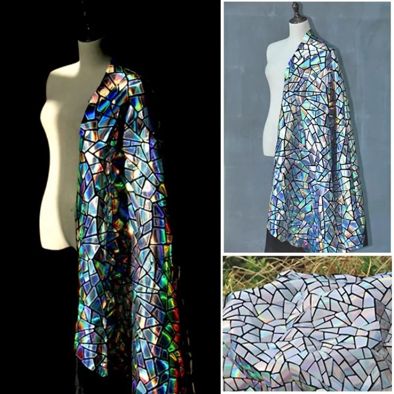 50x120cm Symphony Gradient Mirror Leather Fabric Geometric Pattern Laser Polyester Designer Fabric Clothing Jacket Background
50x120cm Symphony Gradient Mirror Leather Fabric Geometric Pattern Laser Polyester Designer Fabric Clothing Jacket Background