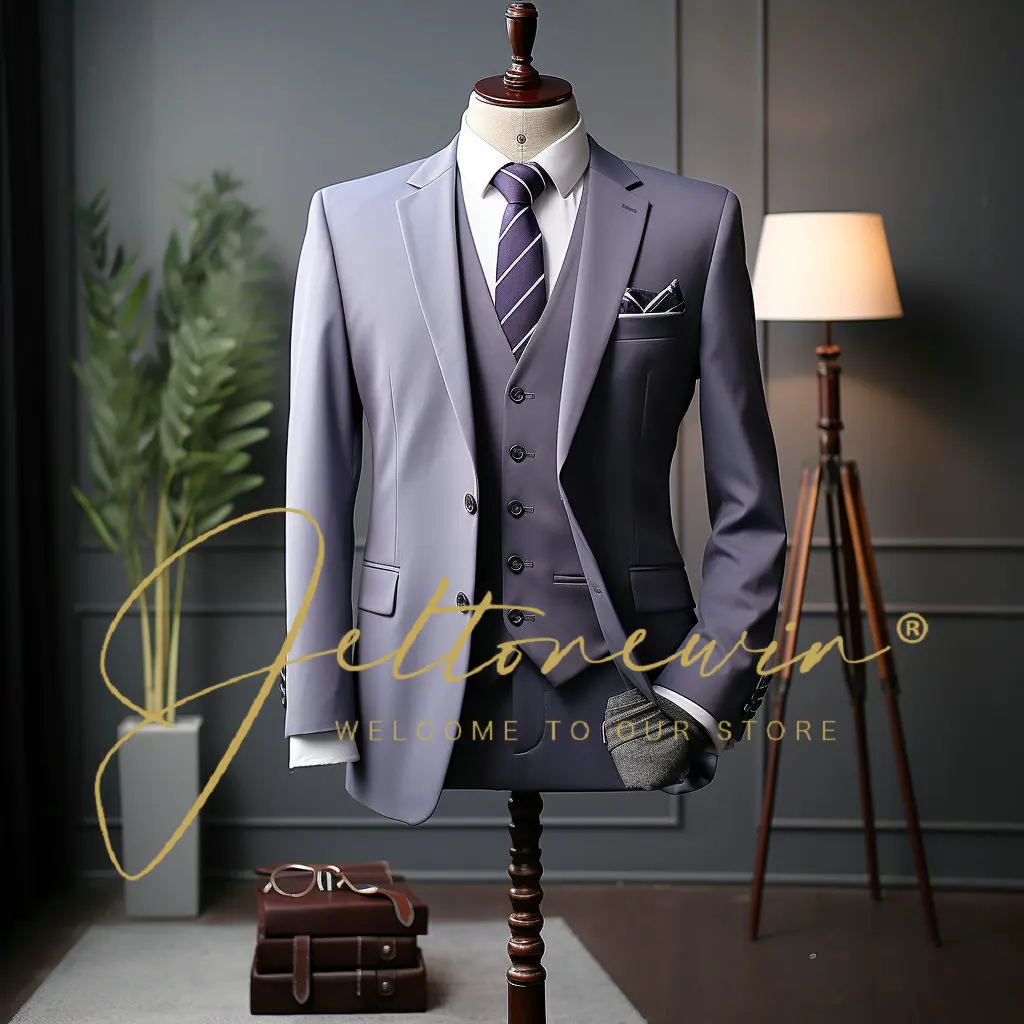 Blazer Vest Pants High-end Brand Boutique Fashion Formal Business Office Men's Suit Groom Wedding Dress Party Male Suit
Blazer Vest Pants High-end Brand Boutique Fashion Formal Business Office Men's Suit Groom Wedding Dress Party Male Suit