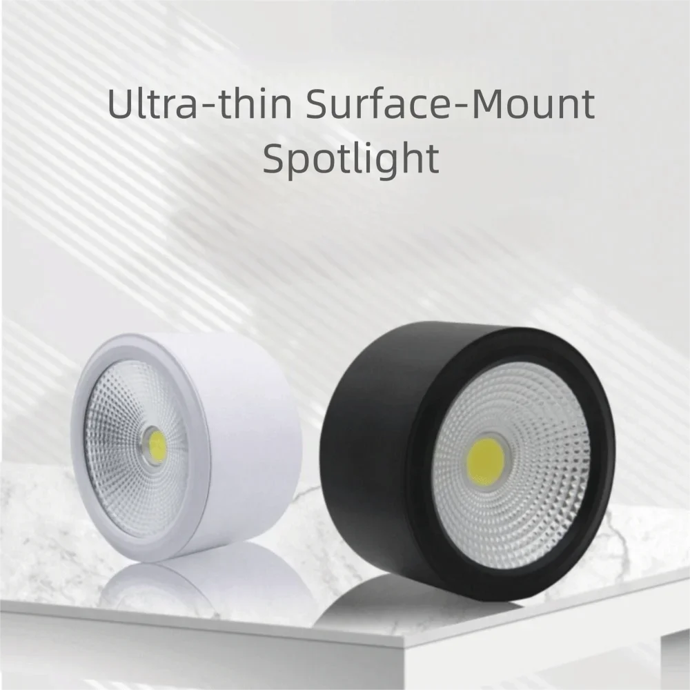 Ultra Bright Surface Mounted LED Downlight Aluminum Surface High Quality Dimmable LED Downlight Spotlight Design Anti Glare
Ultra Bright Surface Mounted LED Downlight Aluminum Surface High Quality Dimmable LED Downlight Spotlight Design Anti Glare